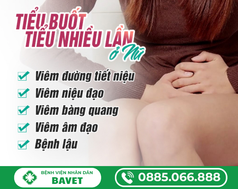 TIỂU BUỐT TIỂU NHIỀU LẦN Ở NỮ