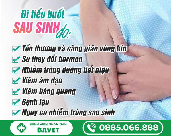 ĐI TIỂU BUỐT SAU SINH Ở NỮ GIỚI