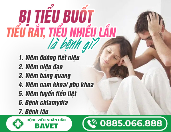 TIỂU BUỐT TIỂU RẮT TIỂU NHIỀU LẦN