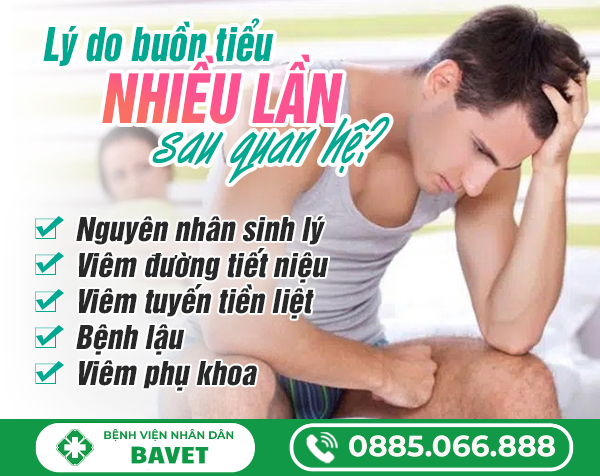 BUỒN TIỂU NHIỀU LẦN SAU KHI QUAN HỆ