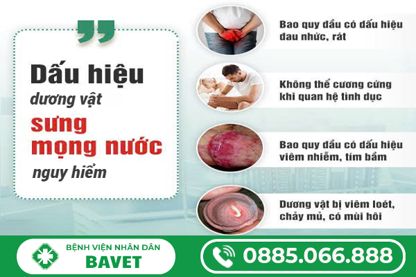 DƯƠNG VẬT BỊ SƯNG MỌNG NƯỚC