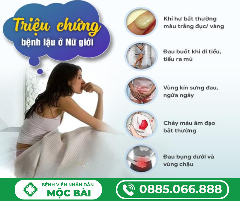 BỆNH LẬU Ở NỮ GIỚI CÓ BIỂU HIỆN GÌ?