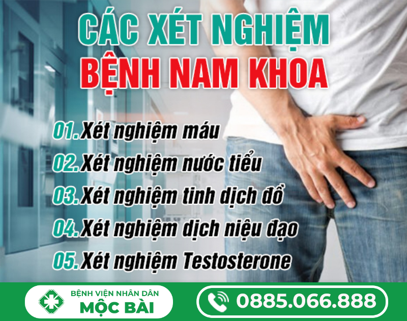 XÉT NGHIỆM BỆNH NAM KHOA