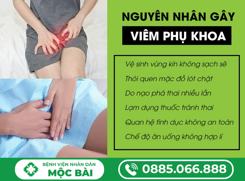 NGUYÊN NHÂN BỊ BỆNH PHỤ KHOA Ở NỮ GIỚI