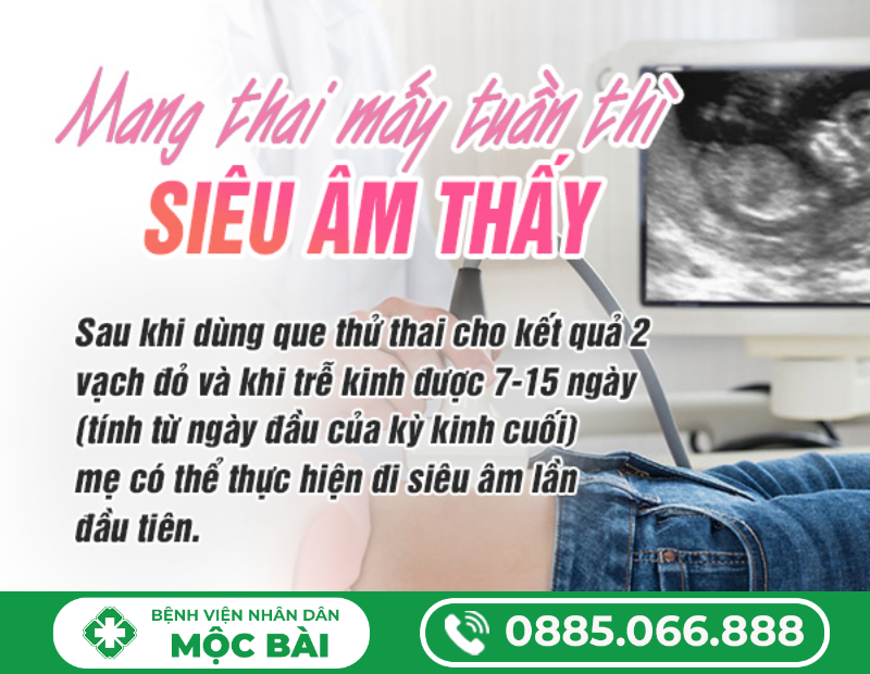 MANG THAI MẤY TUẦN THÌ SIÊU ÂM THẤY?