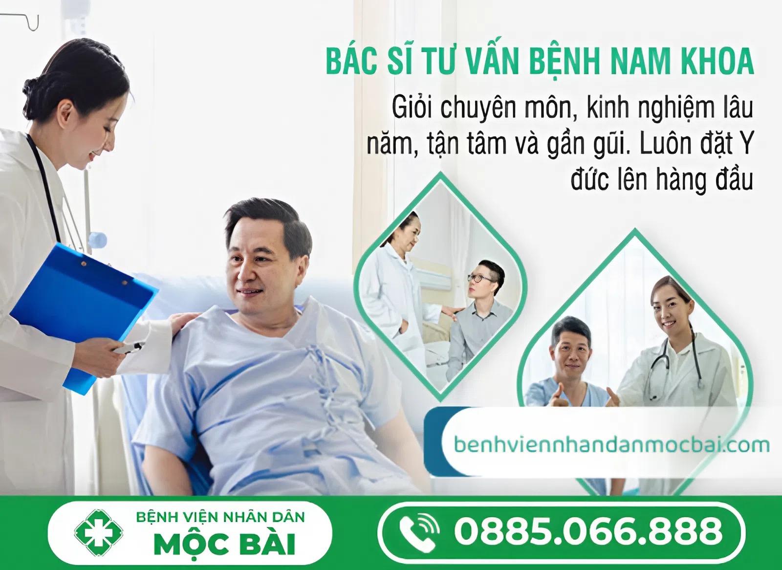 TƯ VẤN VỀ BỆNH NAM KHOA TẠI BỆNH VIỆN NHÂN DÂN MỘC BÀI