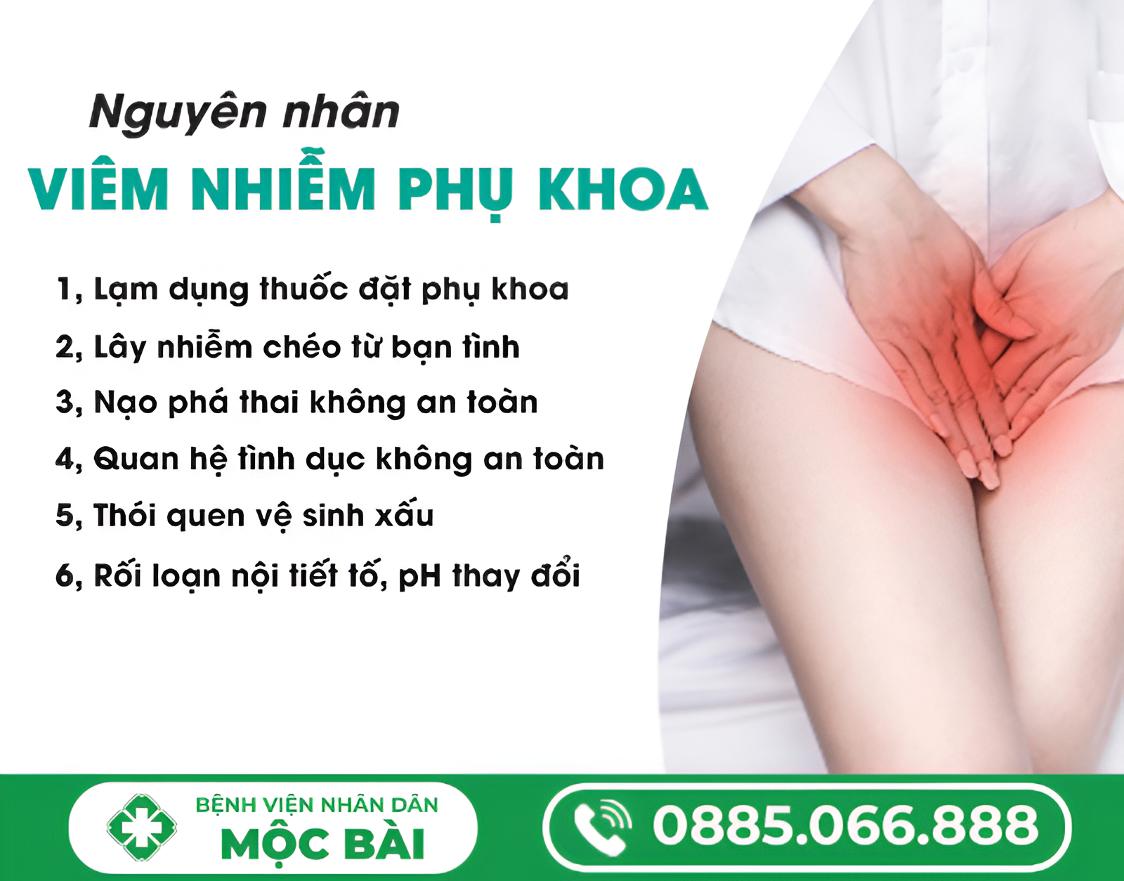 CÁC NGUYÊN NHÂN GÂY VIÊM NHIỄM PHỤ KHOA