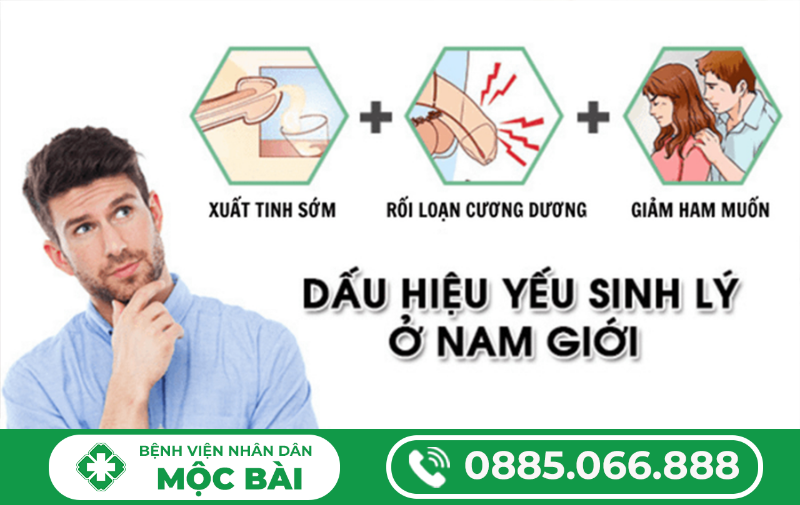 BIỂU HIỆN CỦA BỆNH YẾU SINH LÝ Ở NAM GIỚI