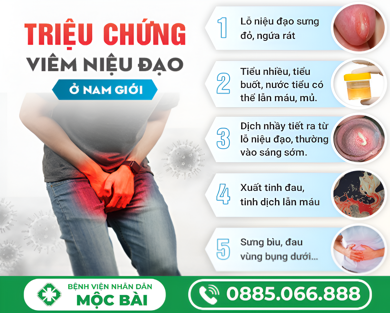 TRIỆU CHỨNG VIÊM NIỆU ĐẠO Ở CẢ NAM VÀ NỮ GIỚI