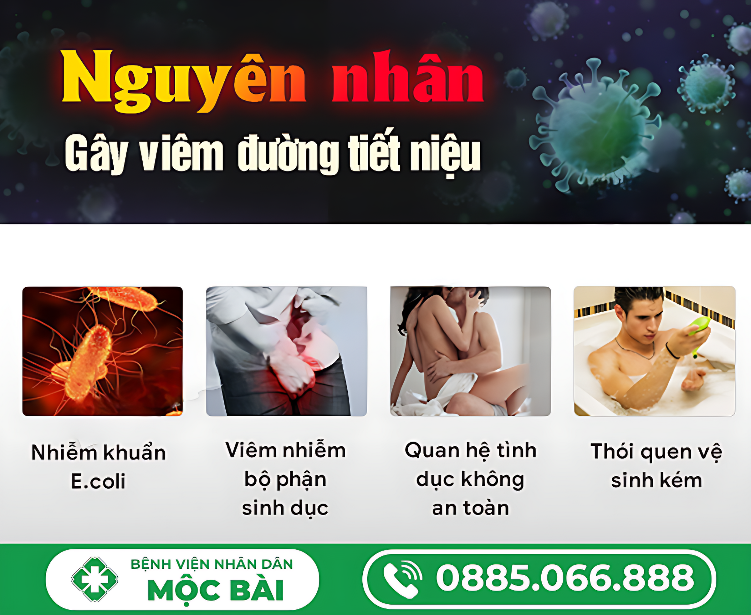 NGUYÊN NHÂN BỊ VIÊM ĐƯỜNG TIẾT NIỆU