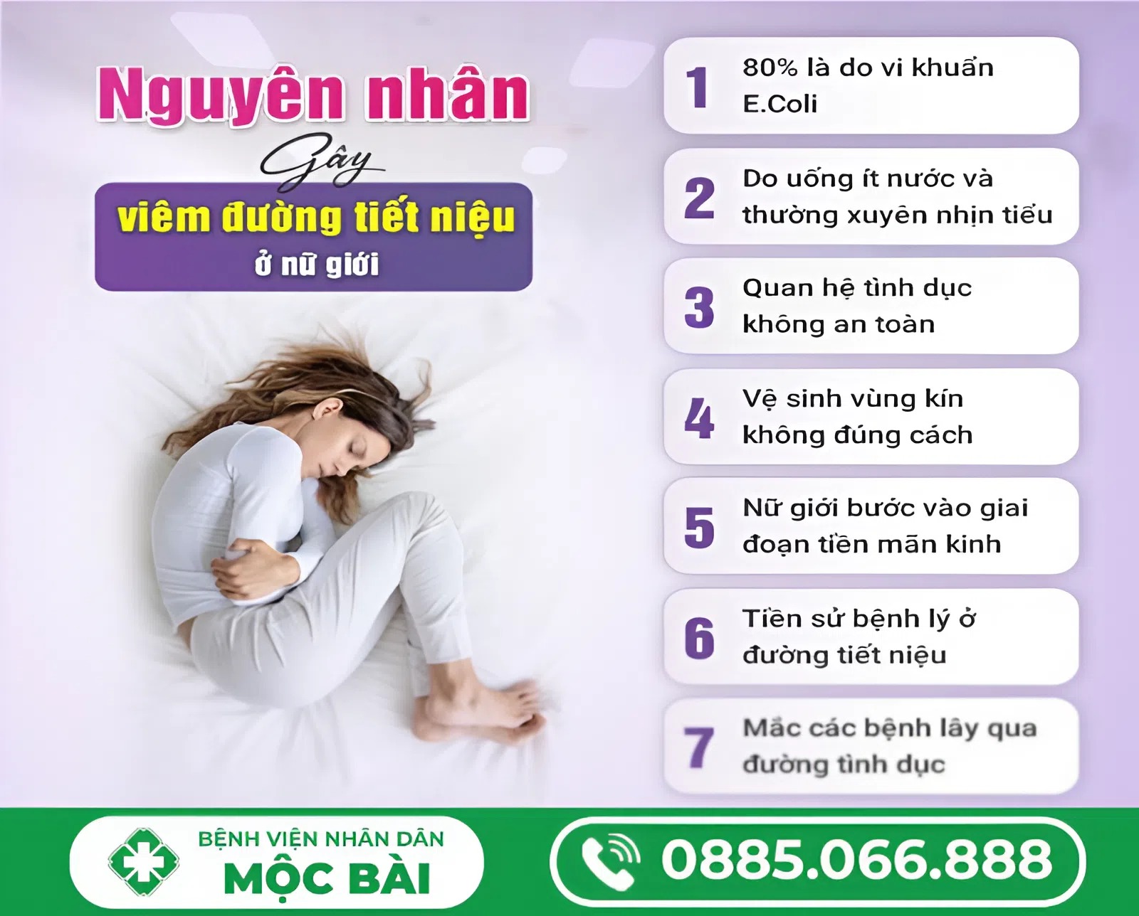 NGUYÊN NHÂN BỊ VIÊM ĐƯỜNG TIẾT NIỆU Ở NỮ GIỚI