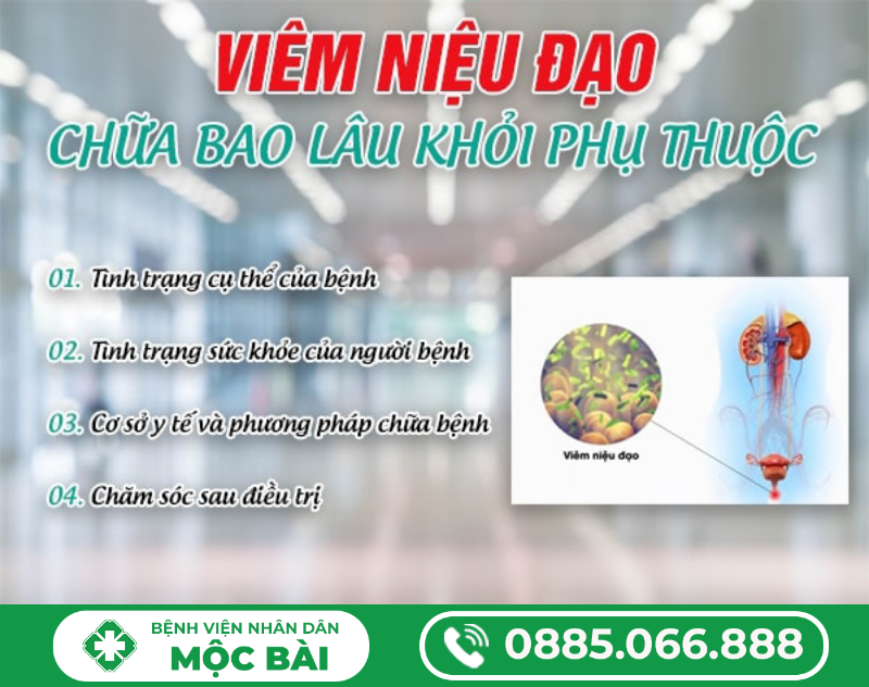VIÊM NIỆU ĐẠO CHỮA BAO LÂU THÌ KHỎI?