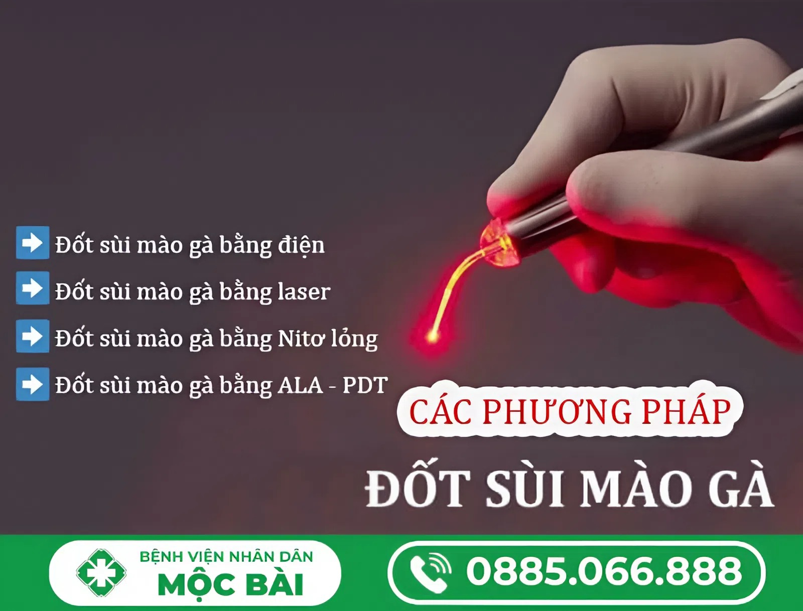 TOP 5 CÁCH CHỮA SÙI MÀO GÀ HIỆN NAY
