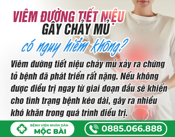 VIÊM ĐƯỜNG TIẾT NIỆU CHẢY MỦ