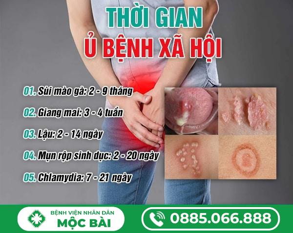 THỜI GIAN Ủ BỆNH CỦA CÁC BỆNH XÃ HỘI
