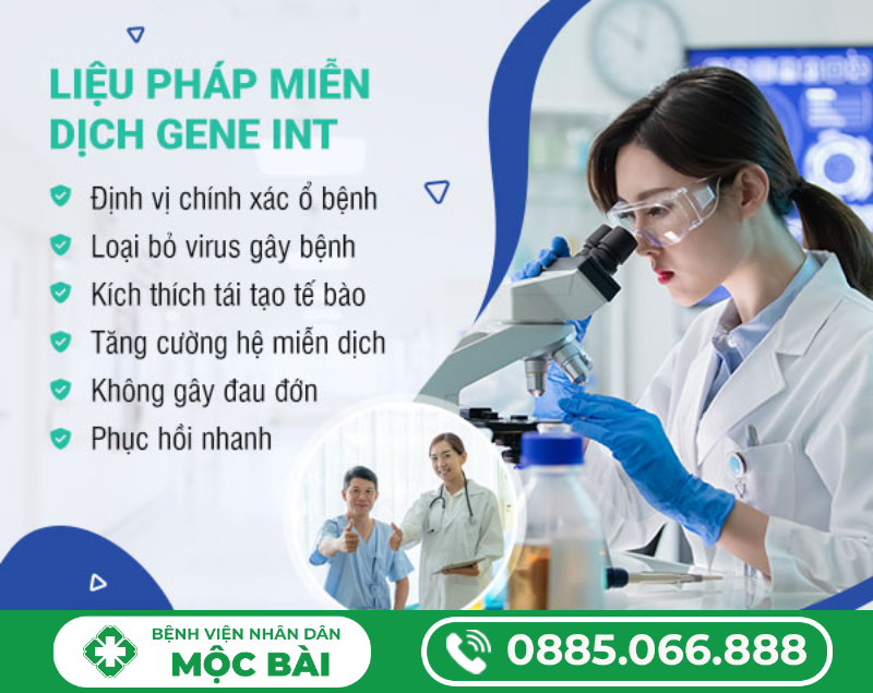 LIỆU PHÁP GEN SINH HỌC INT HIỆN ĐẠI ĐIỀU TRỊ BỆNH GIANG MAI