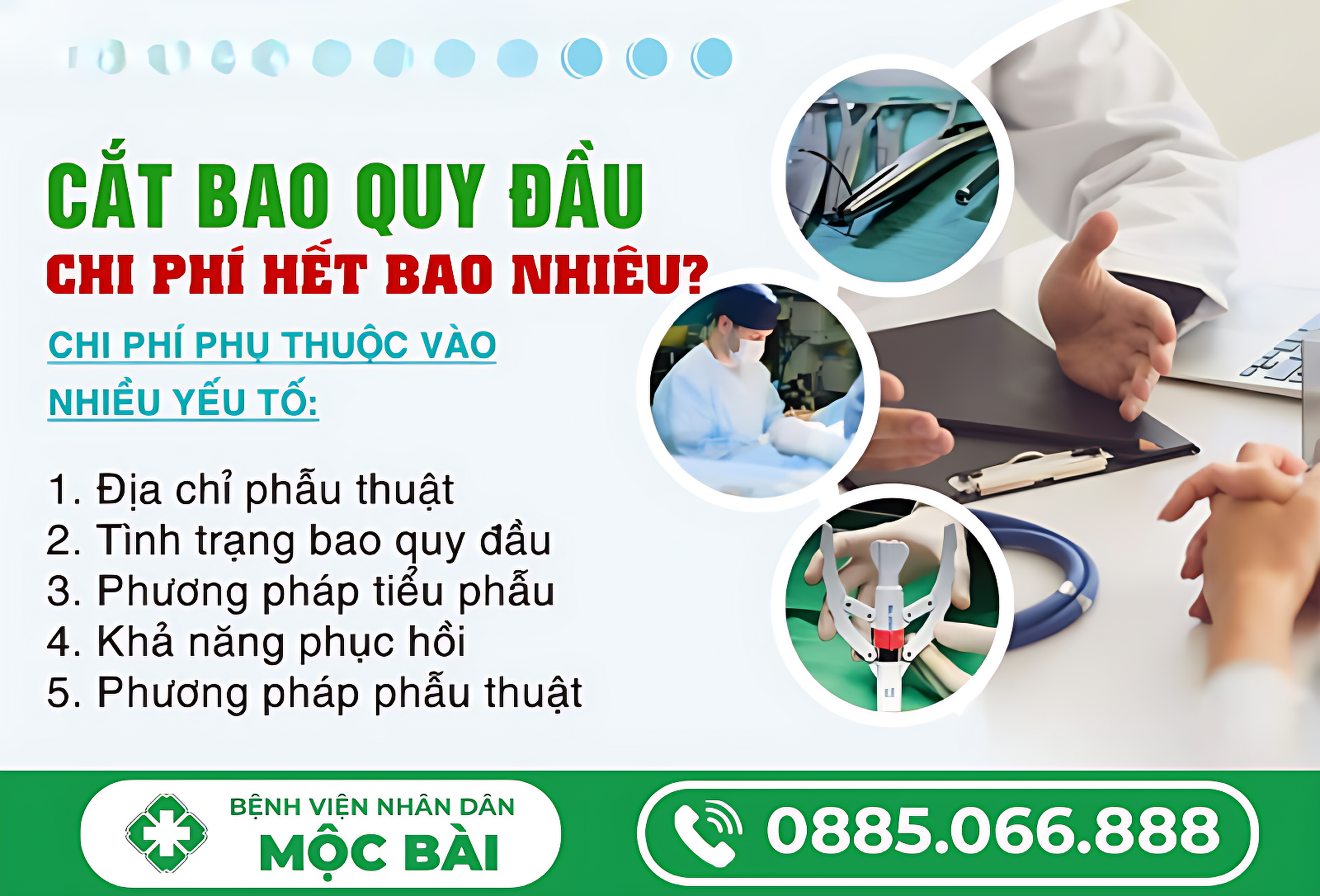 TÌM HIỂU CHI PHÍ PHẪU THUẬT CẮT BAO QUY ĐẦU