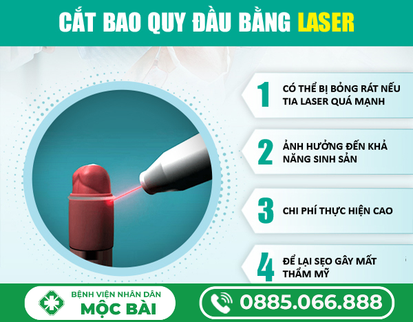 CẮT BAO QUY ĐẦU BẰNG PHƯƠNG PHÁP LASER