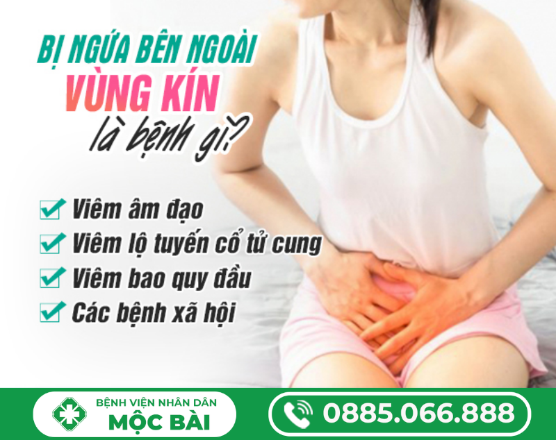 BỊ NGỨA BÊN NGOÀI VÙNG KÍN