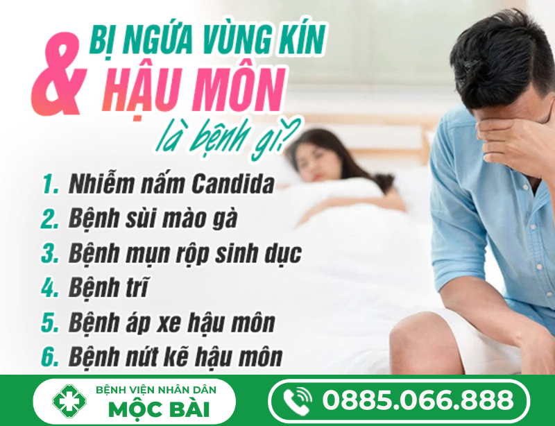 BỊ NGỨA VÙNG KÍN VÀ HẬU MÔN
