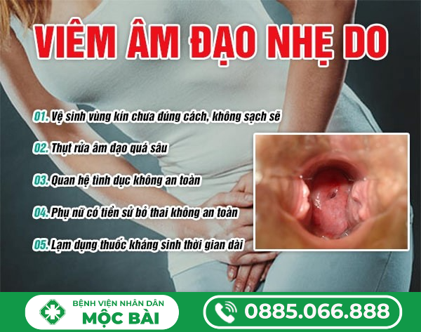 TÌM HIỂU VIÊM ÂM ĐẠO NHẸ