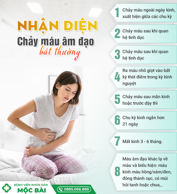 CHẢY MÁU ÂM ĐẠO LÀ BỊ GÌ?