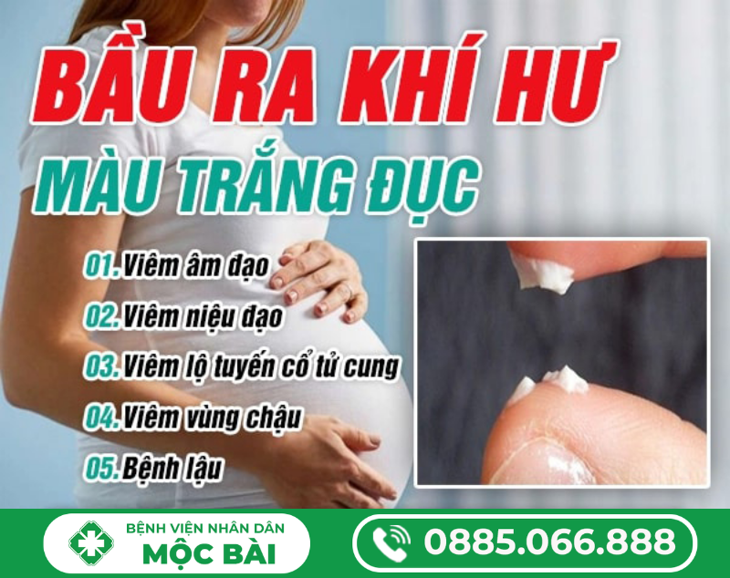BẦU RA KHÍ HƯ MÀU TRẮNG ĐỤC – BÌNH THƯỜNG HAY DẤU HIỆU BỆNH?