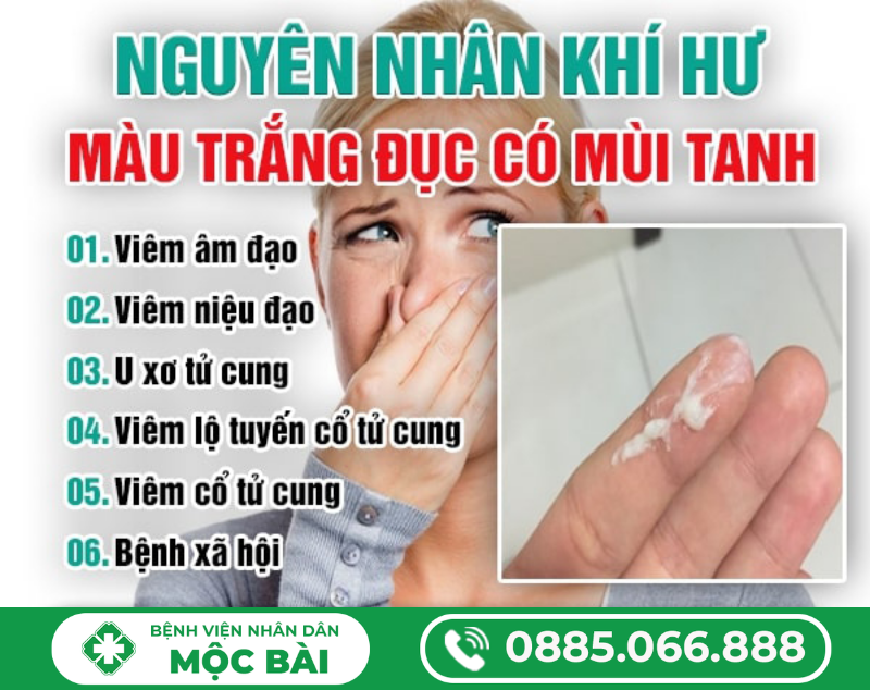 KHÍ HƯ TRẮNG ĐỤC CÓ MÙI TANH LÀ DẤU HIỆU GÌ?