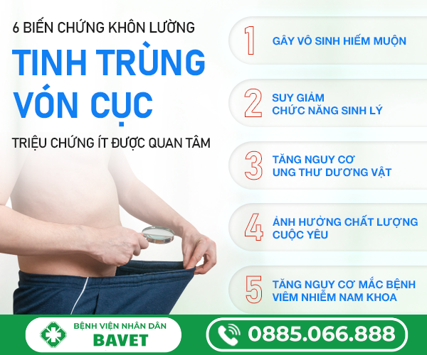 TINH TRÙNG VÓN CỤC CÓ SAO KHÔNG?