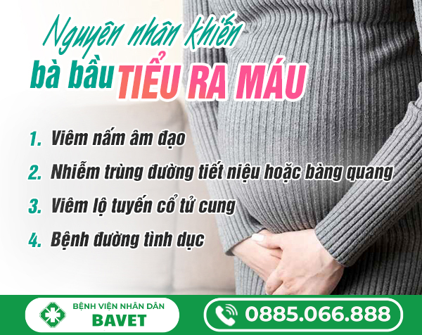 CÓ BẦU ĐI TIỂU RA MÁU