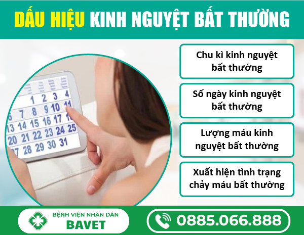 KINH NGUYỆT BẤT THƯỜNG LÀ GÌ? NGUYÊN NHÂN VÀ PHƯƠNG PHÁP ĐIỀU TRỊ