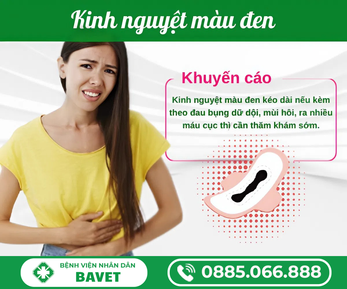 TÌM HIỂU TÌNH TRẠNG KINH NGUYỆT MÀU ĐEN LÀ GÌ?
