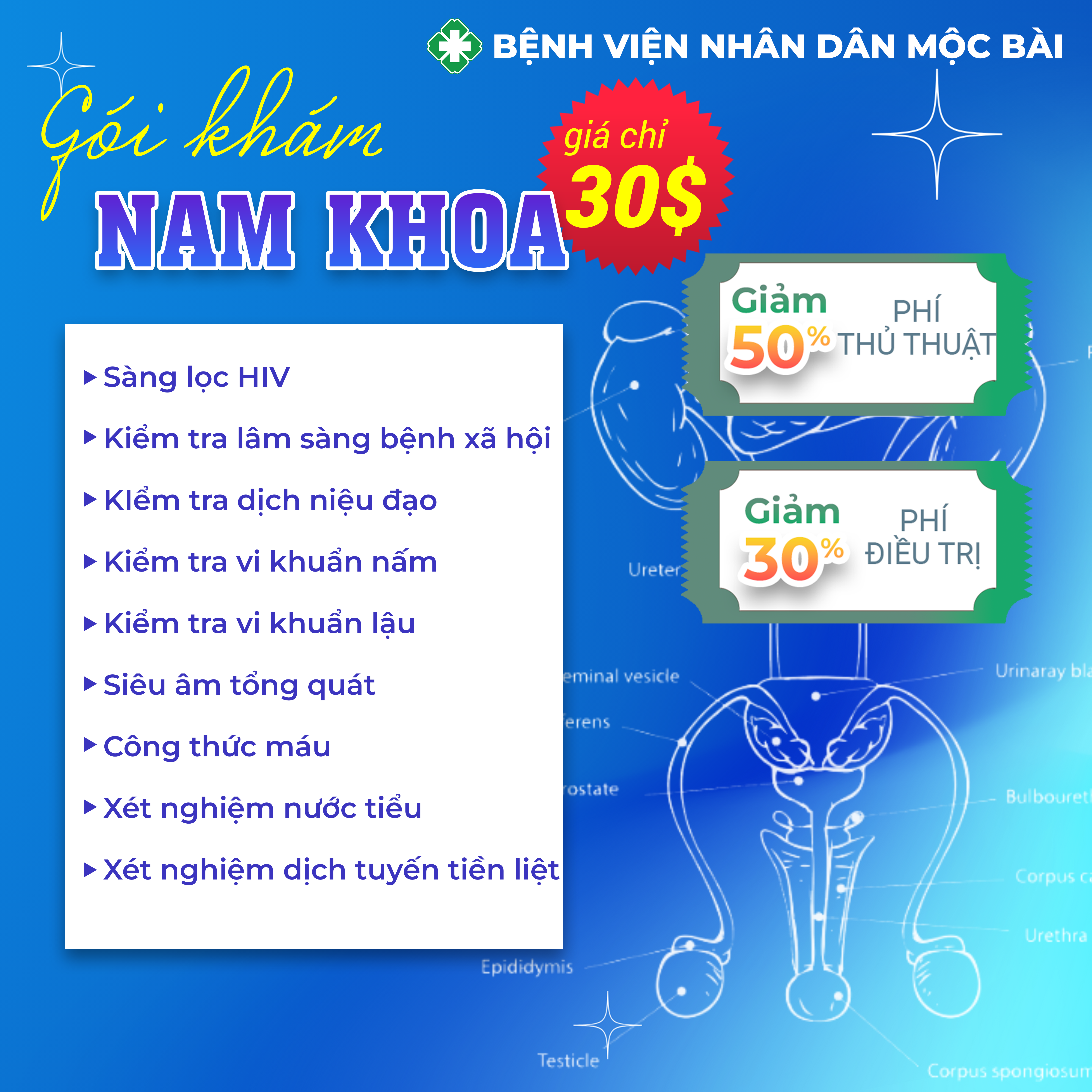 Minh họa gói khám Bệnh Xã Hội